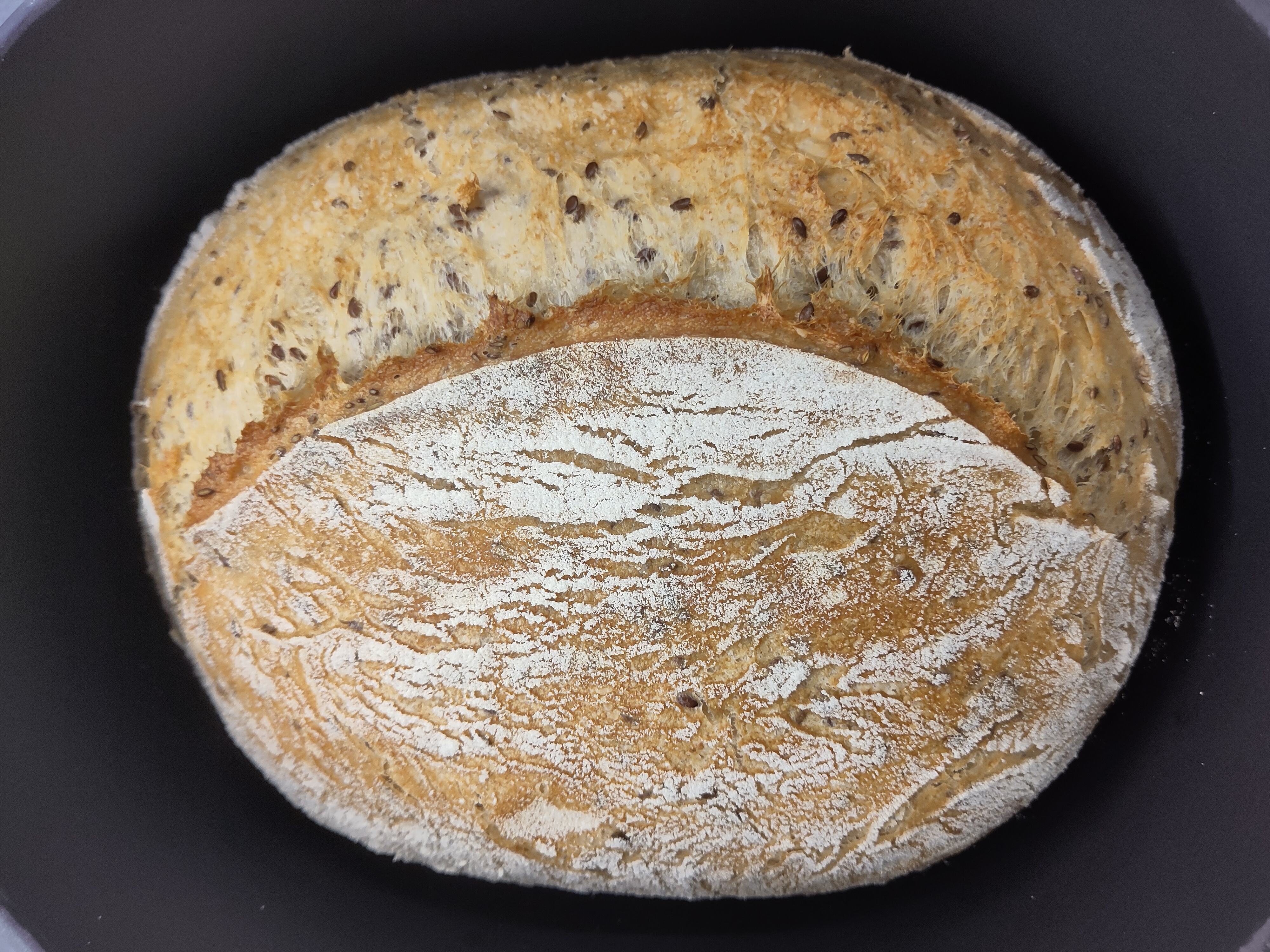 Pane di farro ai semi di lino ๐